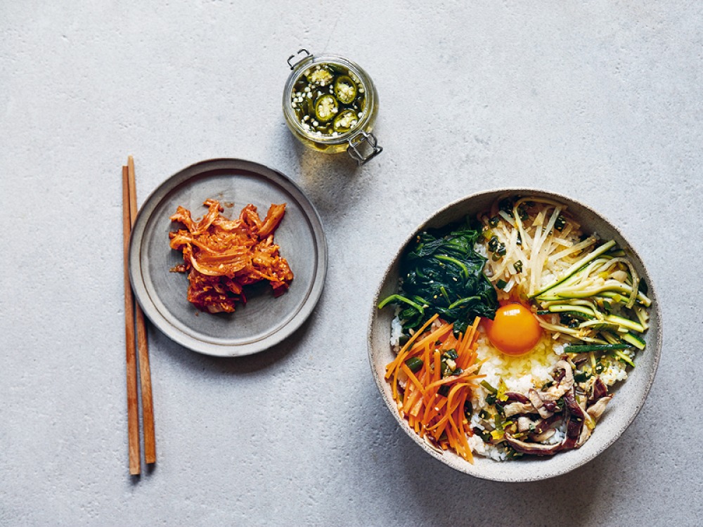 How to Make Korean Bibimabap, Peruvian Duck and Mushroom Donburi from Sri Owen's The Rice Book